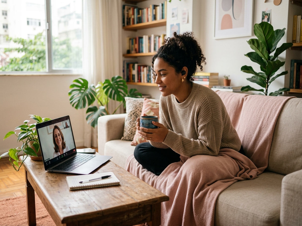 Atendimento psicológico online por videochamada